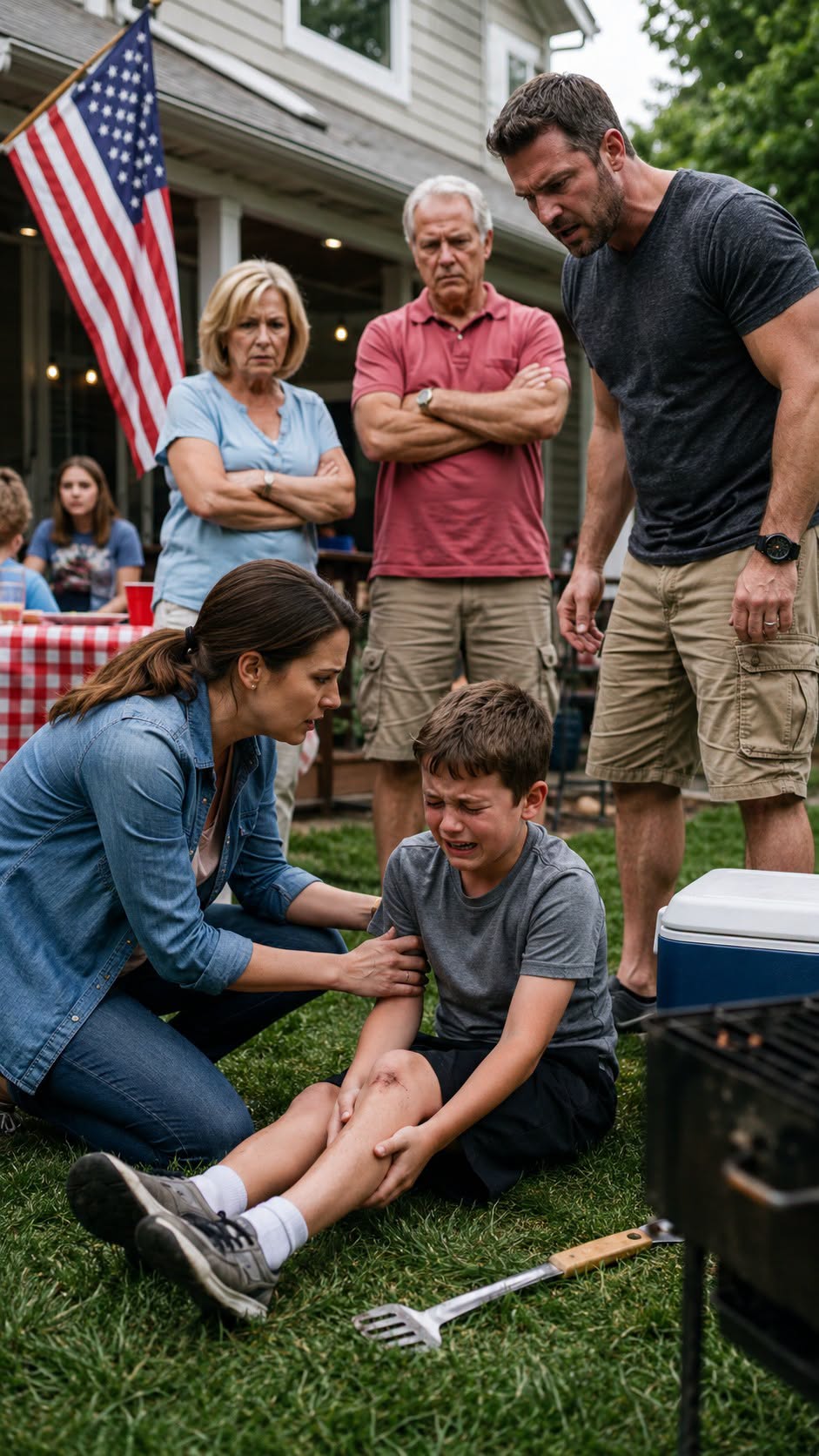 At our family barbecue, one frightening moment left my 9-year-old son needing immediate medical care, and my parents looked at me and said, “he should have known better.