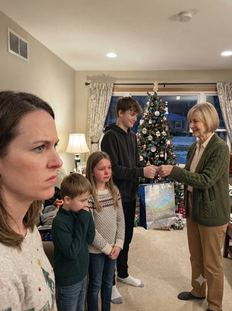 On New Year’s Eve, my mother handed presents to every grandchild in the room except mine.