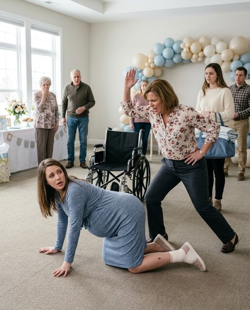 The midwife didn’t raise her voice. She lowered herself beside me, careful not to pull me upright, while tissue paper rasped beneath my palm and the edge of the tablecloth brushed her sleeve.  “Don’t move yet,” she said.