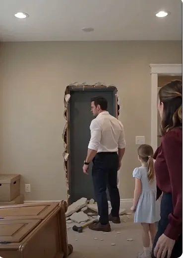 The air inside the North Wing storage room was thick with damp concrete and aging oak.  “Dad... open that wall!” six-year-old Lily sobbed, her voice trembling with a terrifying blend of panic and desperation.
