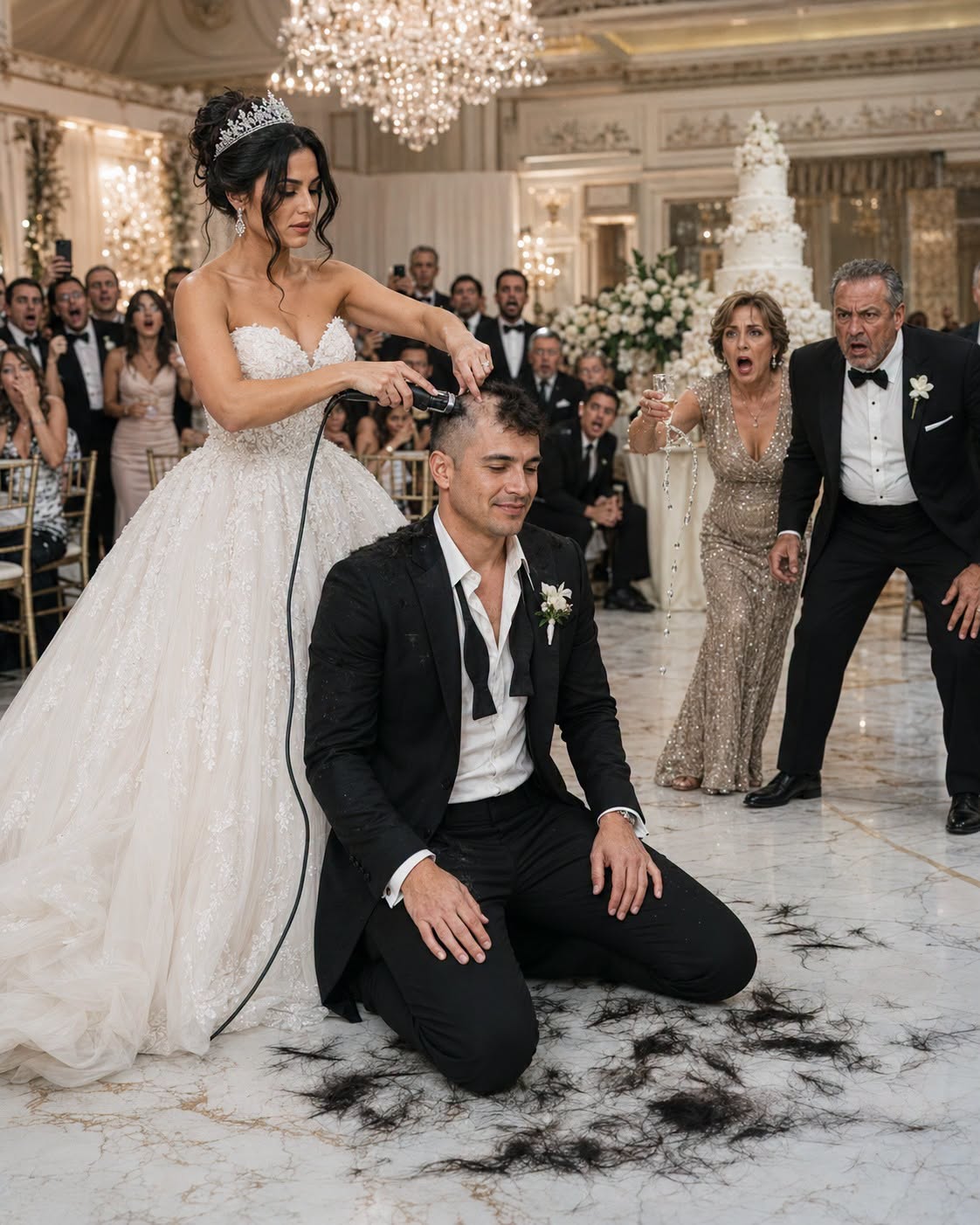 MY HUSBAND CUT OFF ALL MY HAIR TWENTY MINUTES AFTER OUR VOWS — EVERYONE THOUGHT WE'D LOST OUR MINDS UNTIL I PICKED UP THE MICROPHONE AND TOLD THEM WHY