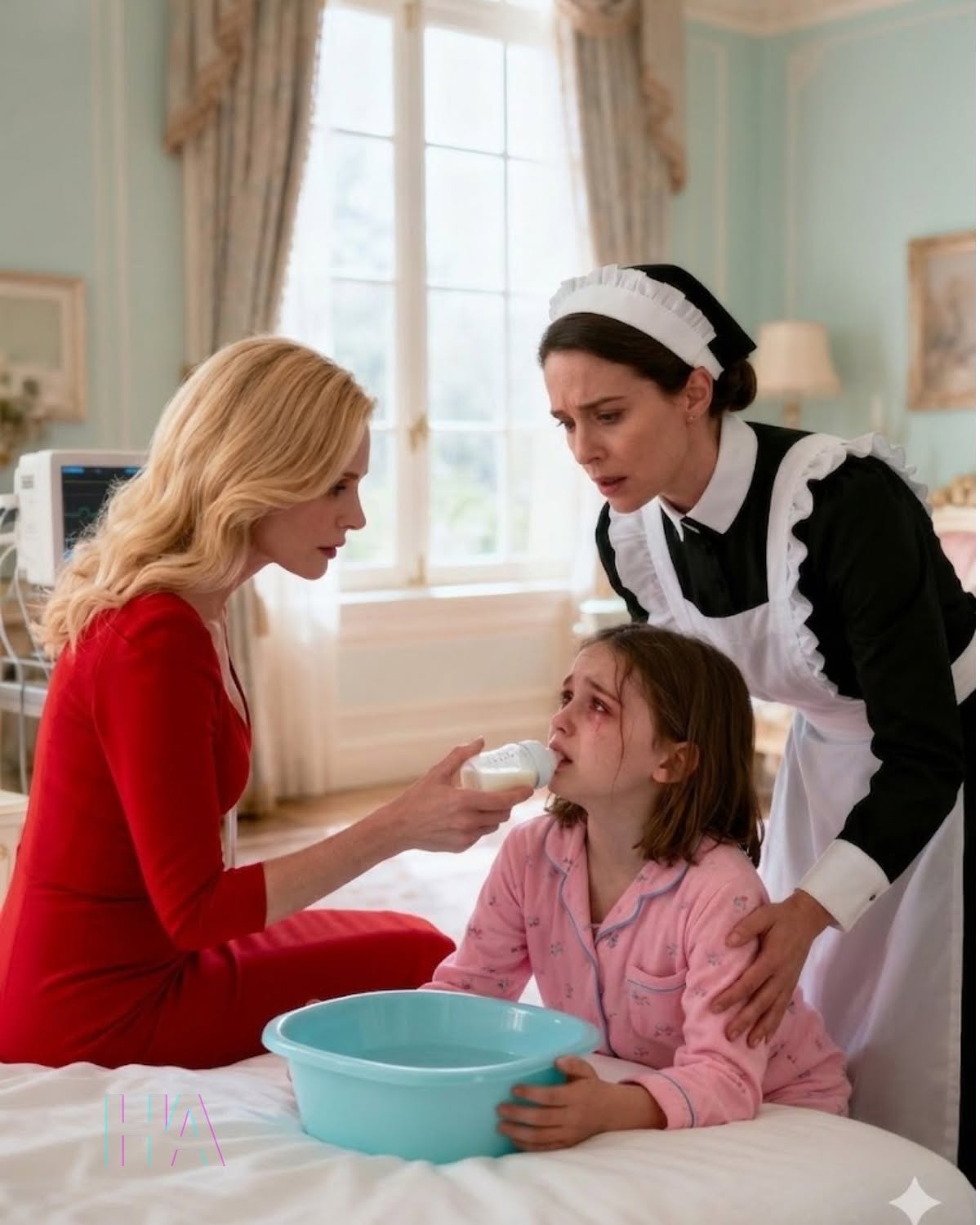 THE BILLIONAIRE’S LITTLE DAUGHTER WHISPERED, “IT BURNS IN MY STOMACH”… AND THE HOUSEKEEPER DISCOVERED A SECRET NO ONE WAS SUPPOSED TO FIND