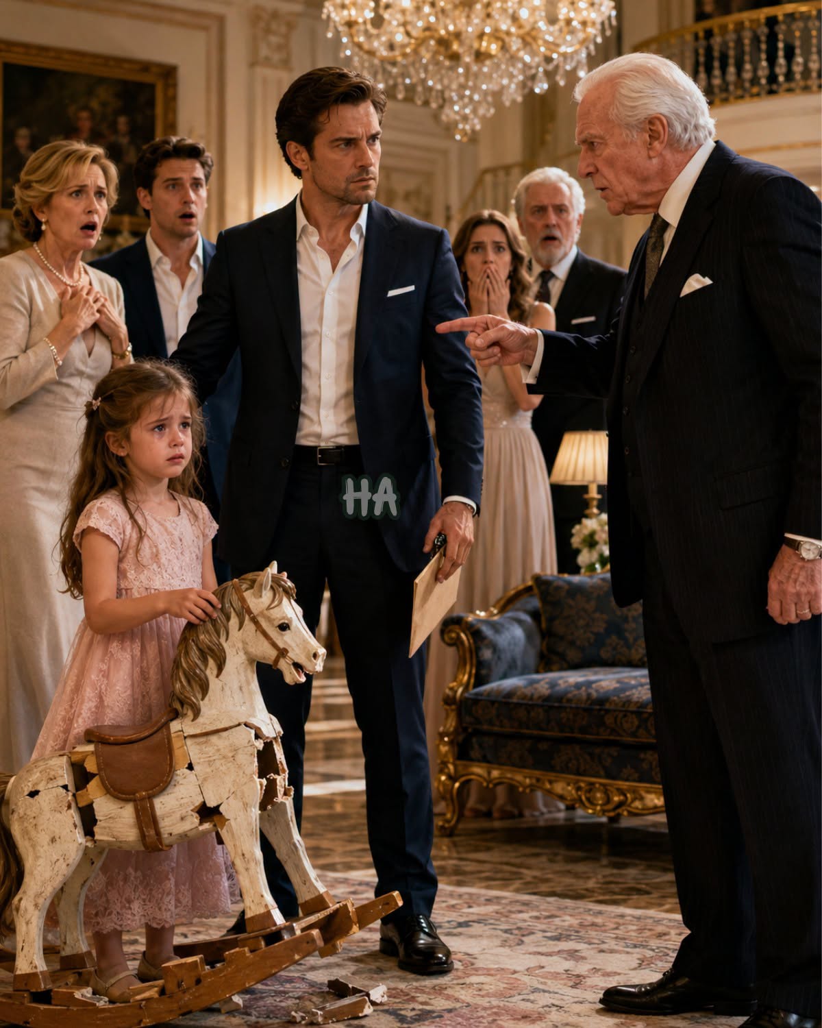 They Gave His Little Girl a Broken Toy Horse and Said, “She Doesn’t Count”… So Her Father Made One Decision That Took Down the Entire Family