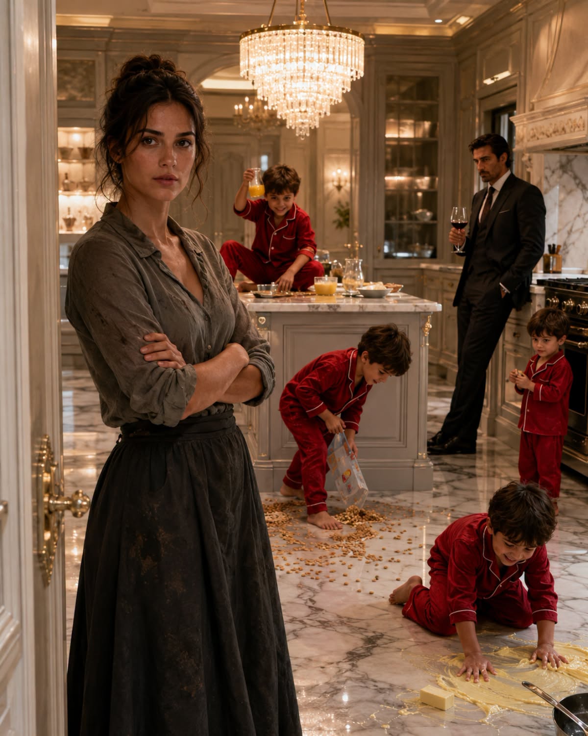 The Nanny Ran Screaming From the Mafia Boss’s Mansion—Then a Desperate Single Mother Walked In and Tamed the Four Children Everyone Feared