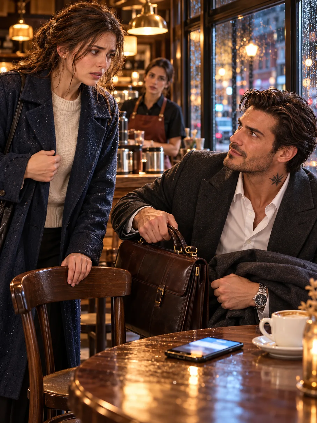 [COMPLETED] A Single Mother Asked a Wealthy Stranger for One Empty Café Chair—Then His Phone Lit Up with a Message About a Building