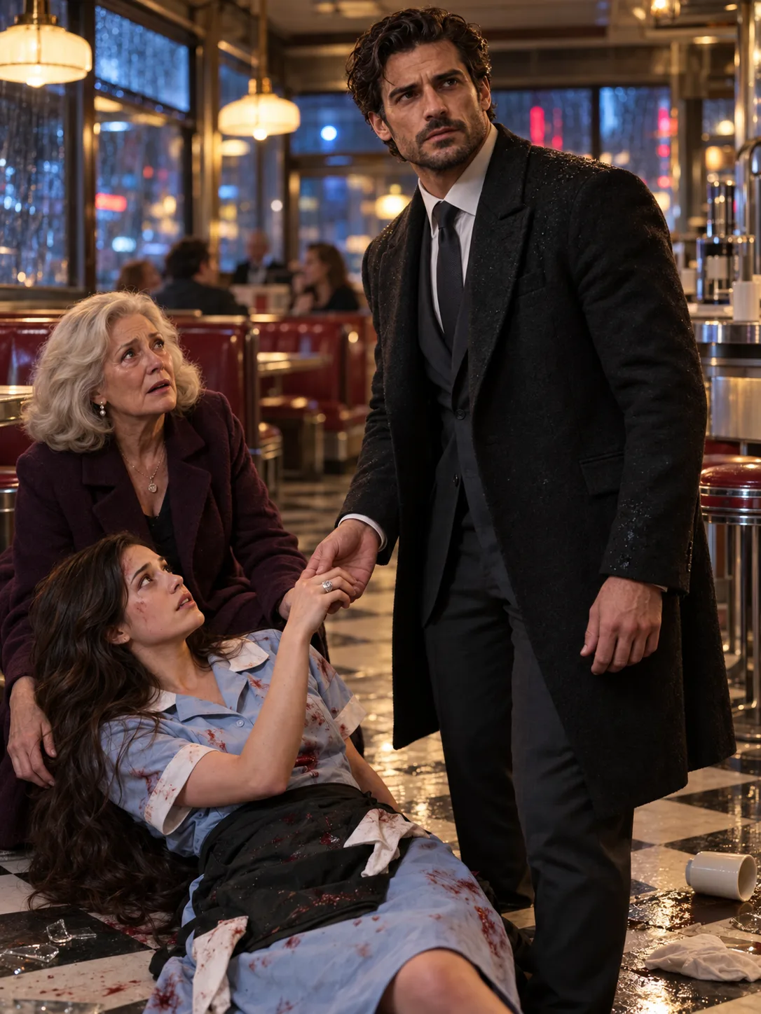 [COMPLETED] I Took Four Bullets to Save an Elderly Woman in a Chicago Diner—Then the Most Feared Mafia Boss Slipped a Ring on My Finger and Declared Me His Future Wife