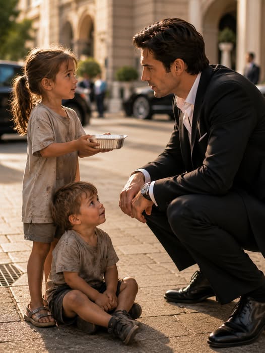 “CAN I TAKE YOUR LEFTOVERS FOR MY BROTHER?” A LITTLE GIRL ASKED — THE BILLIONAIRE’S ANSWER STUNNED EVERYONE