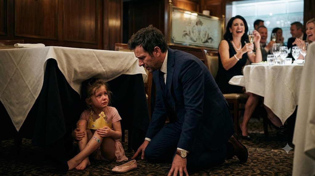 THE BILLIONAIRE FOUND HIS DAUGHTER HIDING UNDER A RESTAURANT TABLE—THEN HE OPENED THE MESSAGES HE HAD BEEN TOO BUSY TO READ
