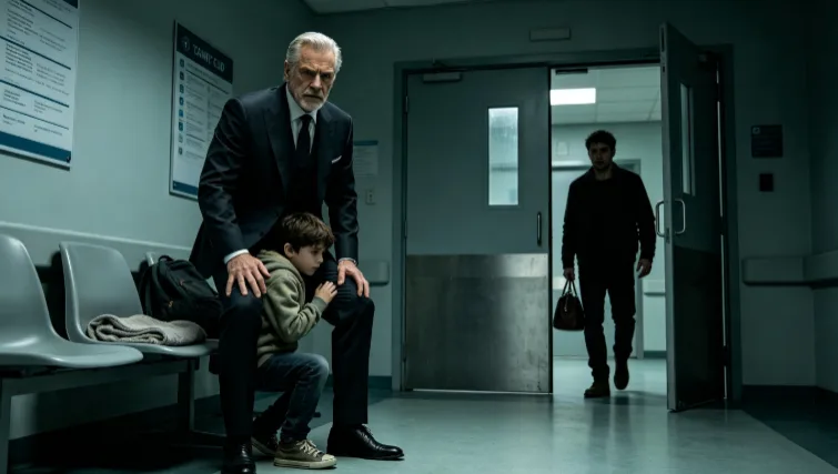 “GRANDPA… IF MOM DIES, CAN I COME LIVE WITH YOU?”  Billionaire Henry Caldwell stopped in the middle of the hospital waiting room.  His nine-year-old grandson was curled beneath a thin blanket on two plastic chairs.