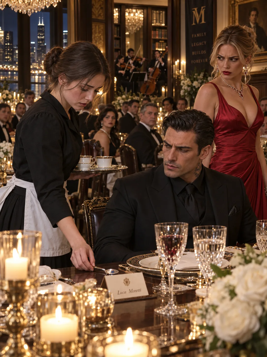 THE SILVER SPOON BESIDE LUCA MORETTI’S PLATE