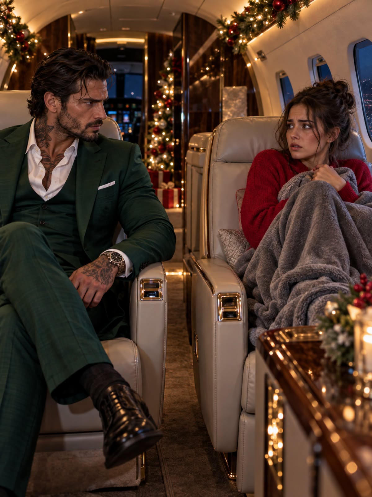 THE MAFIA BOSS BOARDED A CHRISTMAS EVE FLIGHT FURIOUS—THEN FROZE WHEN HE SAW HIS EX-WIFE HOLDING THEIR TWINS