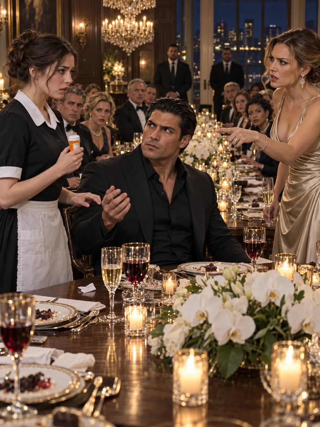 THE MOMENT THE MAFIA BOSS’S FIANCÉE CALLED ME “A NOSY LITTLE HOUSEKEEPER,” THE ENTIRE BOSTON DINING ROOM WENT QUIET—BECAUSE I HAD JUST TAKEN LUCA MARINO’S EVENING MEDICATION OUT OF HIS HAND BEFORE HE COULD SWALLOW IT.  For two seconds, nobody understood what I