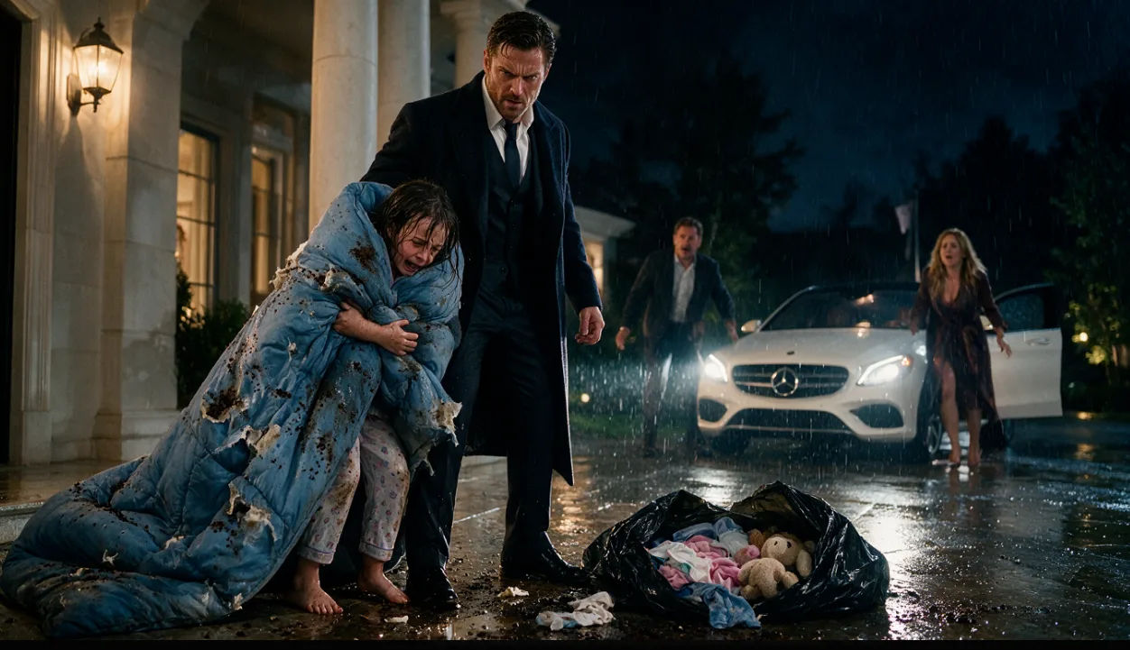 THE BILLIONAIRE FOUND HIS NIECE LOCKED OUT IN THE RAIN—THEN A BOARDING SCHOOL FORM EXPOSED WHY HER STEPMOTHER WANTED HER GONE