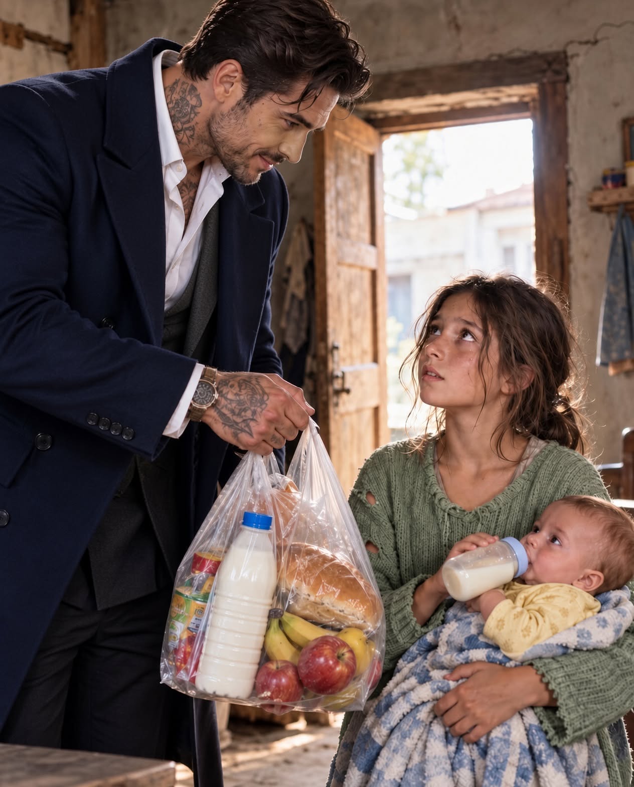 At twelve years old, I sent one desperate text asking my aunt for $20 because my baby brother was crying from hunger and there wasn’t a drop of milk left in our refrigerator. I checked the number three times before pressing send, but somehow I still got it wrong, and my message landed on the phone of Lorenzo Moretti, one of Detroit’s most feared mafia bosses.