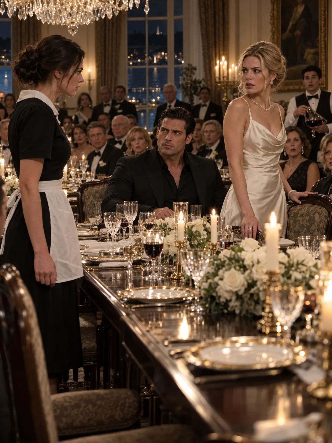 THE MOMENT THE MAFIA BOSS’S FIANCÉE CALLED ME “A STUPID LITTLE MAID,” THE ENTIRE GREENWICH DINING ROOM WENT QUIET—BECAUSE I HAD JUST SIGNED TO HIS MOTHER, “THAT IS NOT WHAT YOUR SON SAID.”  For a second, nobody even reached for a glass.