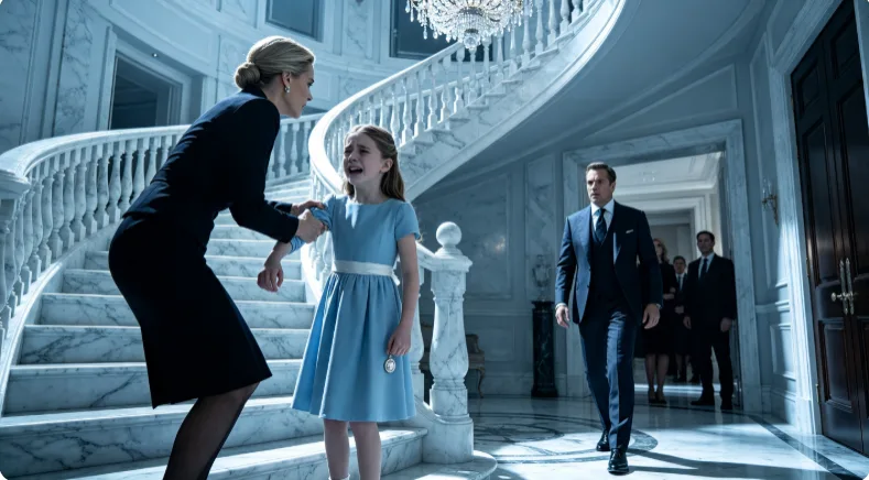 “Take that dress off. You have no right to wear her color.”  Eight-year-old Hannah froze halfway down the staircase.