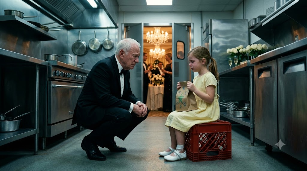 “Don’t call him Grandpa in front of the guests.”  Seven-year-old Emma froze with one hand wrapped around the old man’s finger.