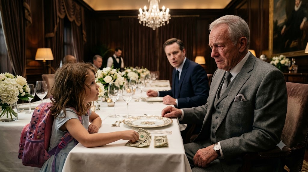 “Grandpa, why do they keep your wallet in a locked drawer?”  Seven-year-old Lucy asked the question loud enough for the entire private dining room to hear.  Billionaire real-estate founder Henry Caldwell slowly lowered his fork.