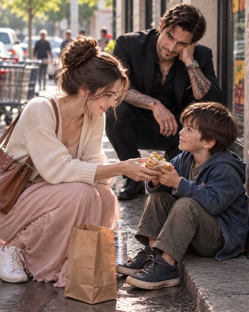 She Gave Her Only Meal To A Boy Who Hadn’t Spoken In Two Years. Then Three Black SUVs Pulled Up A homeless woman gave her only meal to a frightened little boy outside a grocery store, unaware that he was the only son of the city’s most feared mafia boss. But when the child suddenly spoke for the first time in two years, three black SUVs were already racing across the city to find him. My name is Maya, and that sandwich was everything I had. I hadn’t eaten since yesterday afternoon. An elderly man had given me just