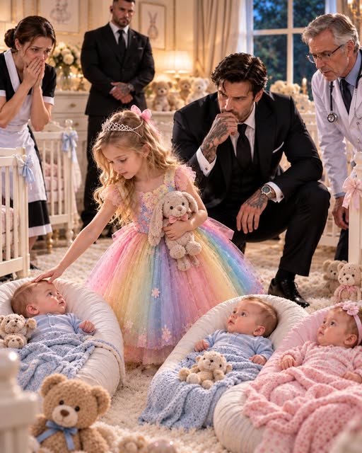 THE MAFIA BOSS’S TRIPLETS WOULDN’T STOP SCREAMING—UNTIL THE HOUSEKEEPER’S FOUR-YEAR-OLD DAUGHTER FOUND WHAT EVERYONE ELSE MISSED