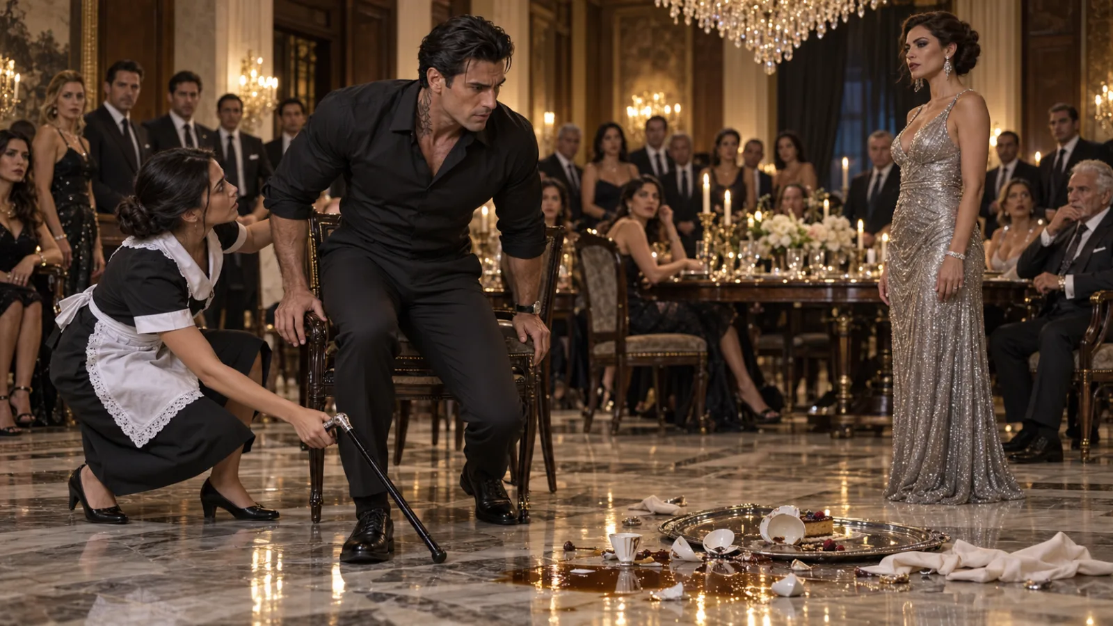 THE MAFIA BOSS’S FIANCÉE KICKED AWAY HIS CANE—BUT THE MAID HAD ALREADY FOUND OUT WHY HE COULDN’T WALK WITHOUT IT