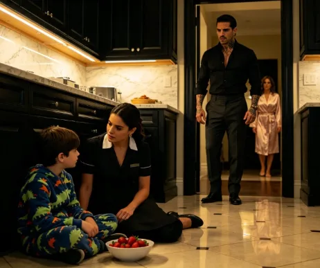 THE MAFIA BOSS THOUGHT THE NEW MAID WAS TEACHING HIS SON TO LIE—UNTIL HE HEARD WHAT THE BOY WHISPERED TO HER AT 2:06 A.M.  At 2:06 in the morning, Matteo DeLuca heard his son’s voice for the first time in seven months.