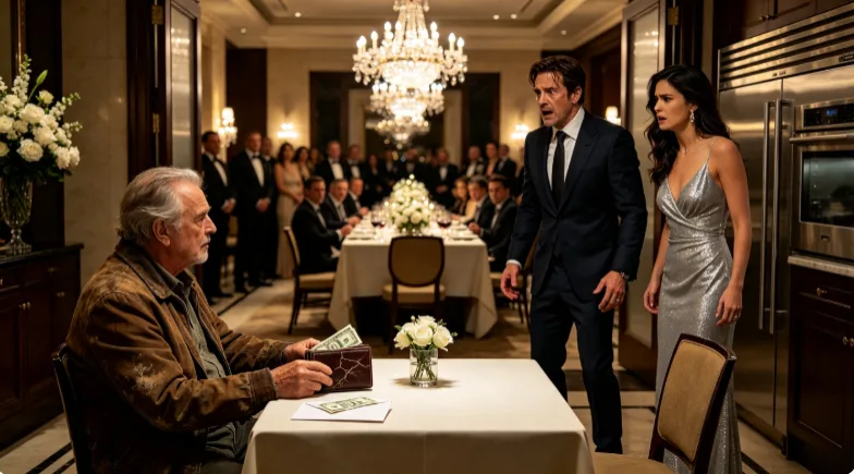 “Sir, if you can’t afford dinner, you need to leave before the other guests notice.”  Seventy-four-year-old Walter Hayes slowly set down his fork.