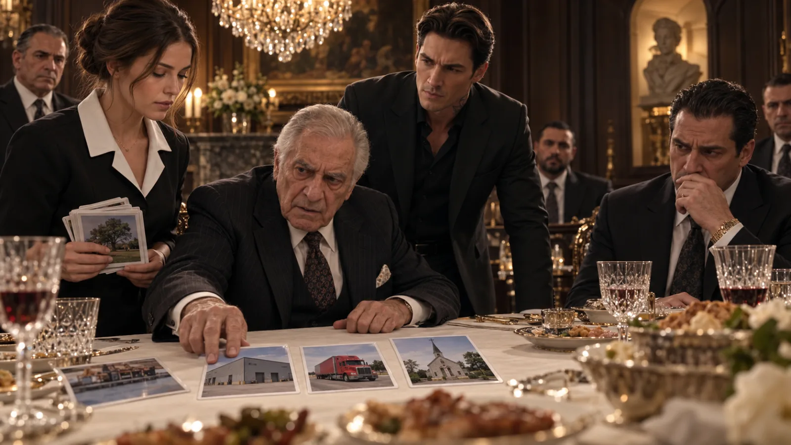 THEY LAUGHED WHEN I BROUGHT FLASH CARDS TO THE MAFIA BOSS’S FATHER—UNTIL THE OLD MAN USED THREE OF THEM TO NAME THE TRAITOR SITTING AT HIS SON’S TABLE.  My name is Claire Donovan.