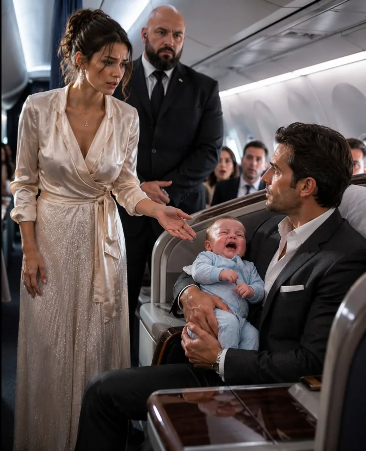 By the time the baby in first class had screamed for nearly ninety minutes, his powerful father had snapped at everyone who tried to help, and the entire cabin had surrendered to the noise. Then I walked up from premium economy and told him something nobody expected: his son wasn't rejecting food. He was searching for the one kind of comfort I could give him.