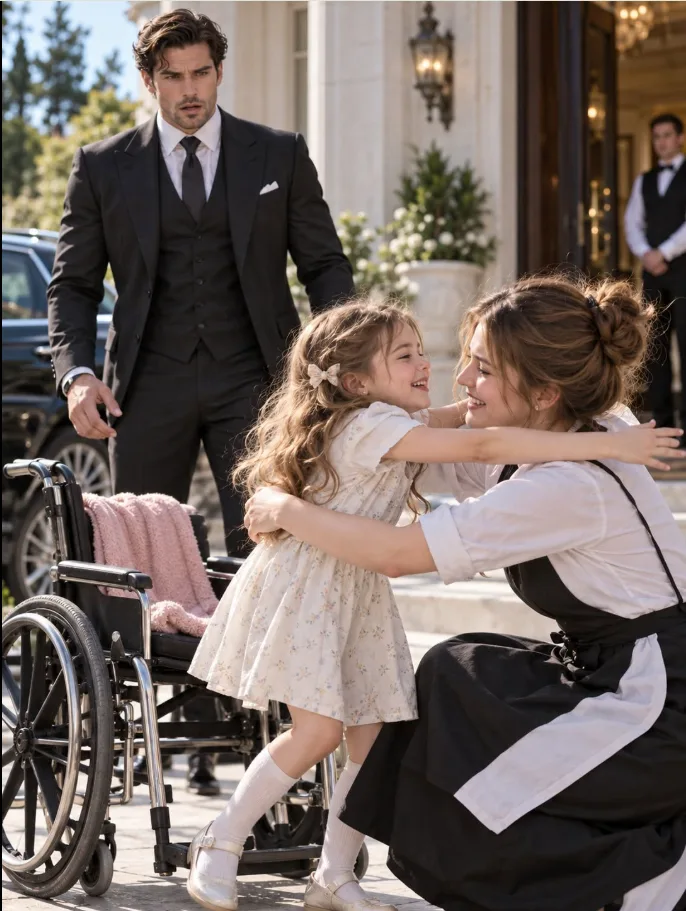 His Paralyzed Daughter Had Never Walked—Until She Ran Straight To The Waitress