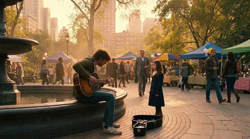 He Played Guitar on the Street… Then the Billionaire’s Daughter Spoke