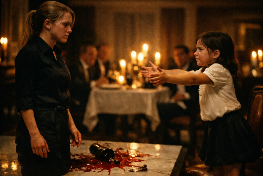 She Served Wine at a Crime Boss’s Dinner — His Mute Daughter Said One Word That Destroyed Him