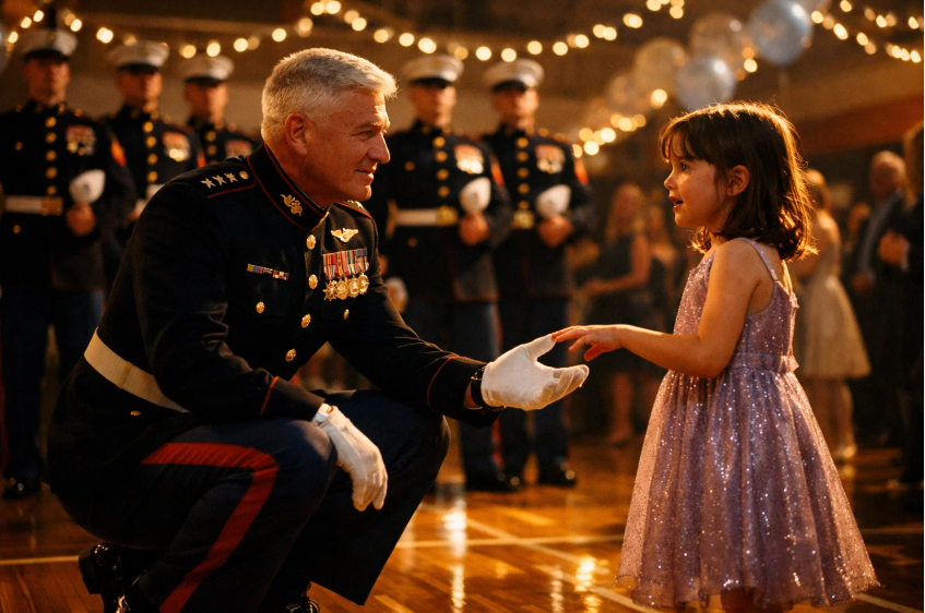She Had No Dad at the Dance… Then a General Walked In