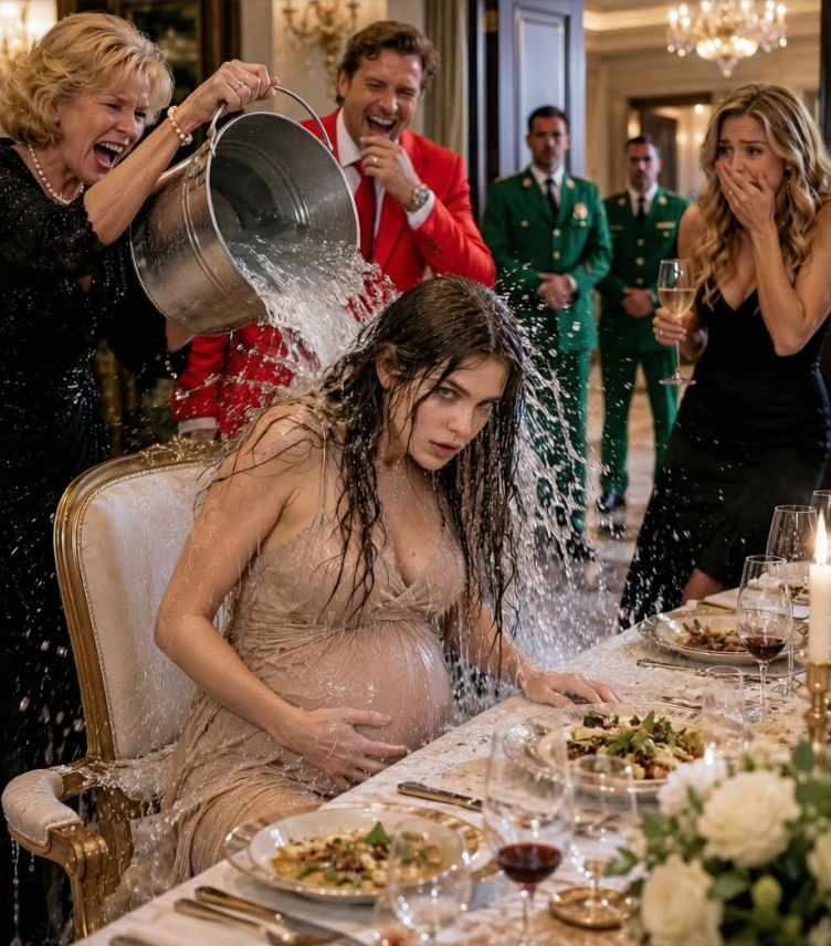 They laughed when she sat there soaked and silent—until the door opened a