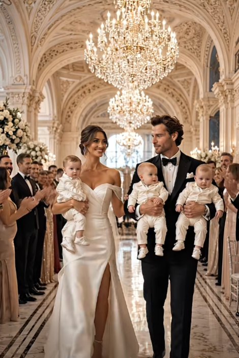 Six months pregnant with triplets, she signs the divorce papers in tears… t