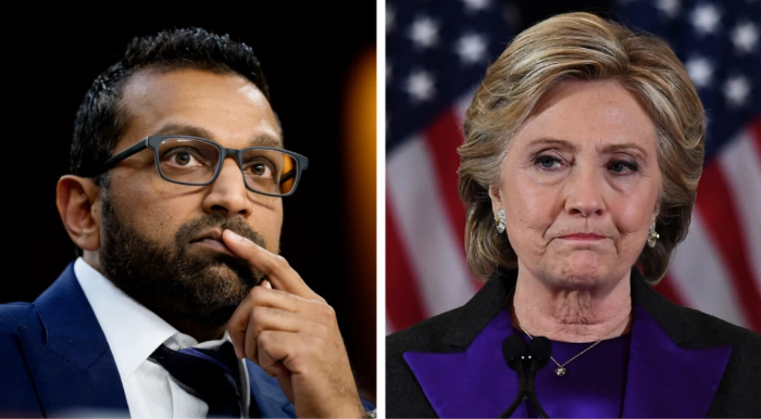 Patel Says FBI’s Comey ‘Concealed’ Probe Into Hillary Clinton