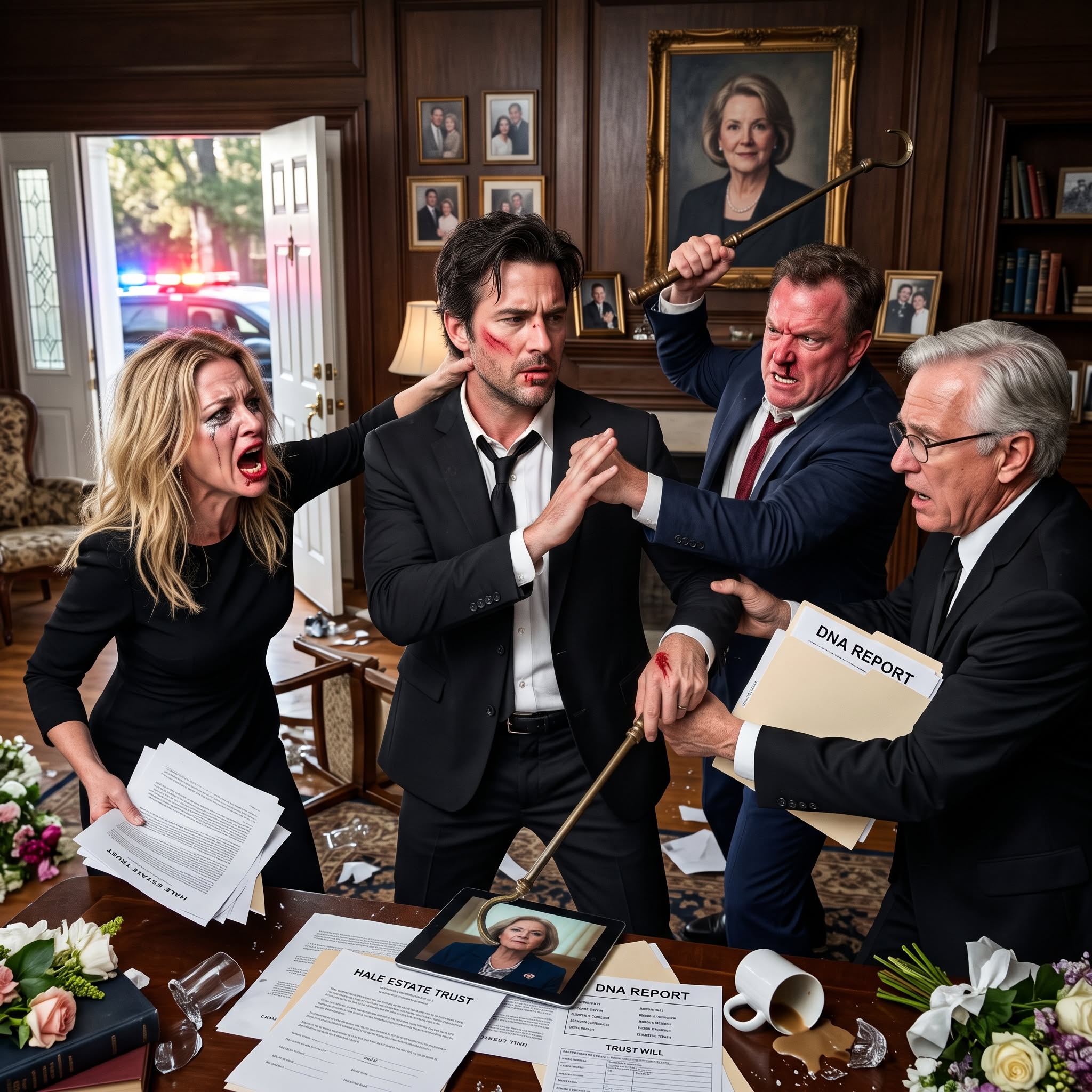 My father had been in the ground less than three hours when my brother-in-law stood in the center of the drawing room and announced that his wife was inheriting it all.