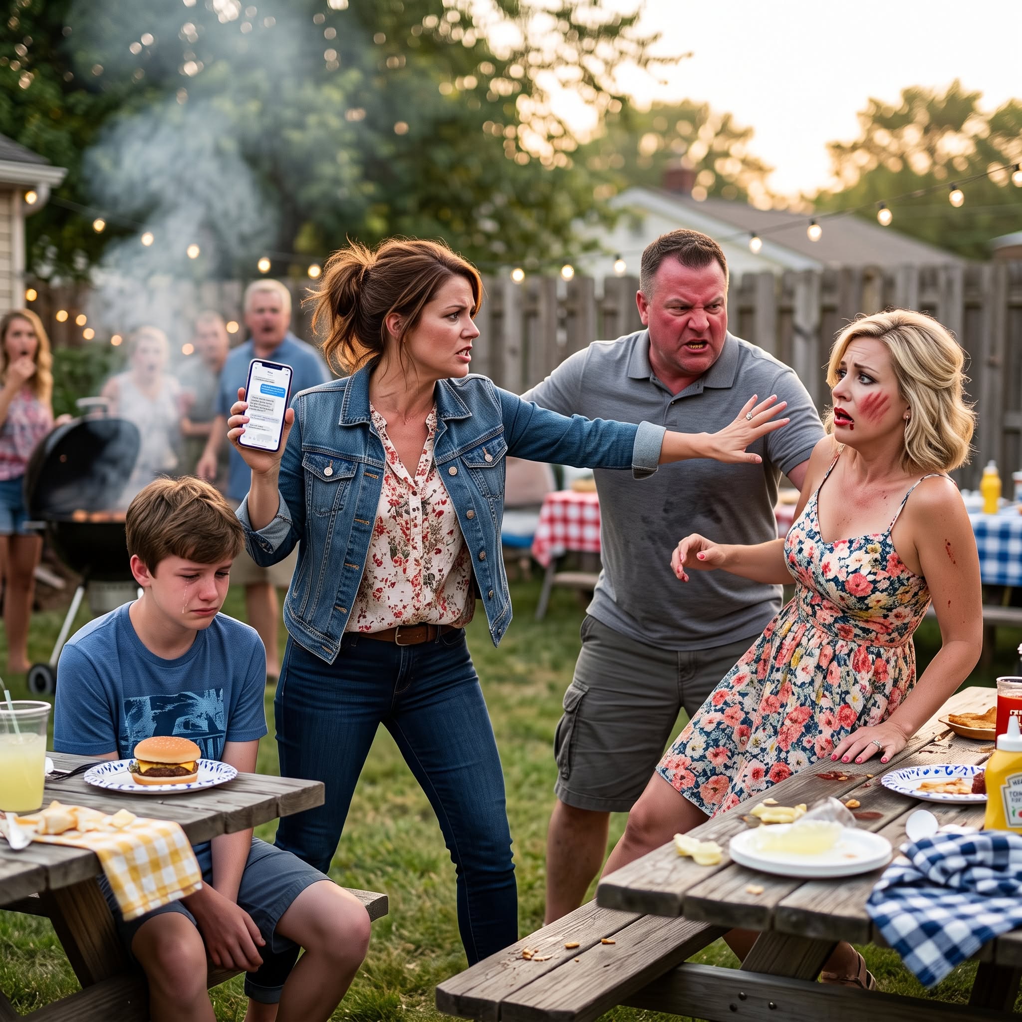 MY SISTER BELITTLED MY SON AT THE FAMILY COOKOUT, SO I EXPOSED THE TRUTH ABOUT HER OWN KIDS—AND THE ENTIRE PATIO WENT DEAD SILENT.
