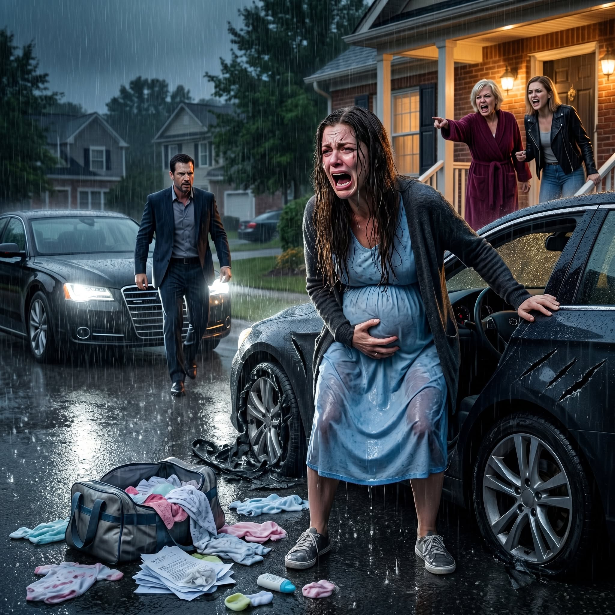 My Family Abandoned Me While I Was In Labor… Until A Sleek Sedan Arrived In The Dark
