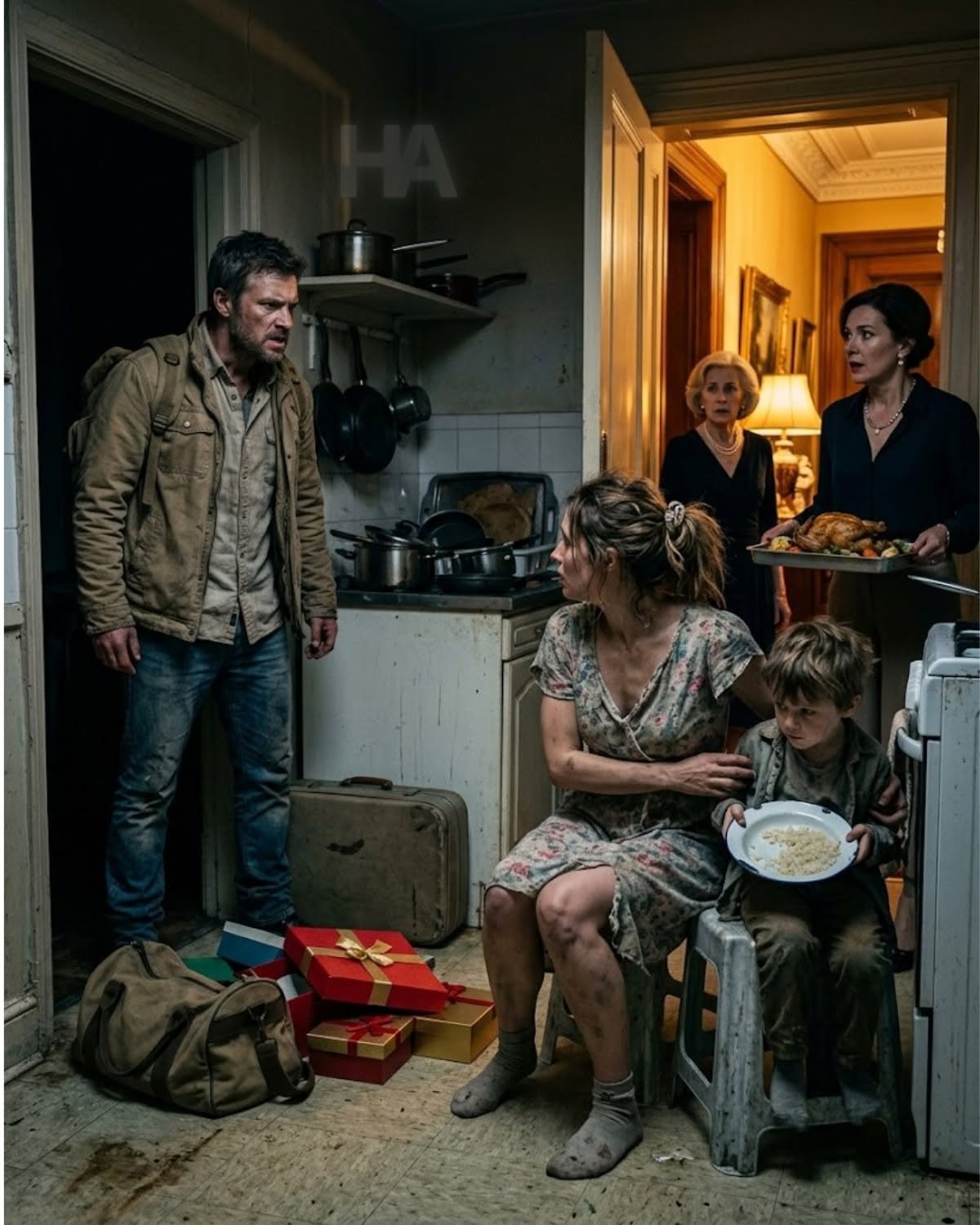 I RETURNED FROM DUBAI IN SECRET AFTER 4 YEARS OF BRUTAL LABOR—ONLY TO FIND MY WIFE AND SON STARVING IN THE ALLEY BEHIND THE ESTATE I BOUGHT, WHILE MY MOTHER AND SISTER THREW A LAVISH PARTY INSIDE