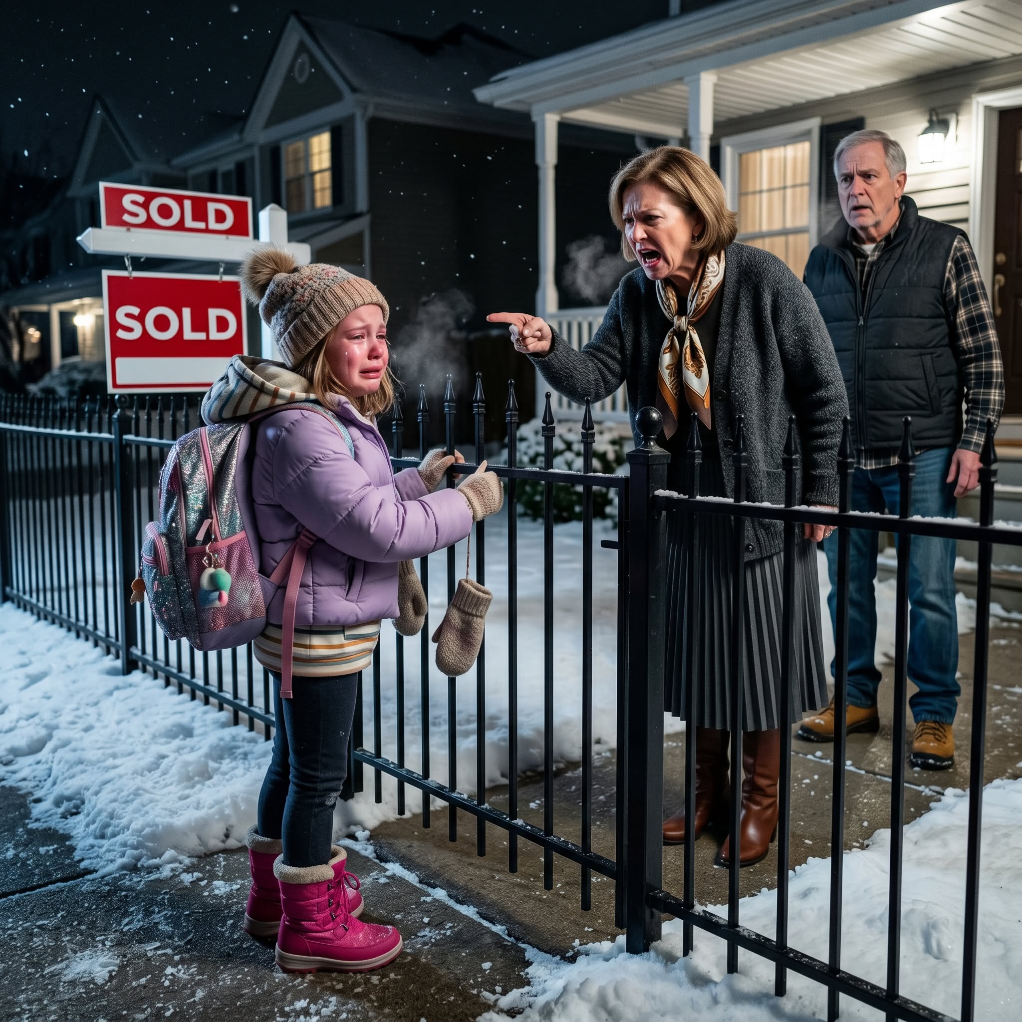 My little girl came home at seven years old and found a sold sign where her house used to be. My mother told her she was homeless and left her waiting by the driveway pillars for four freezing hours. When I learned the truth, I just said, “Ok.” Fourteen hours later, my parents were screaming.