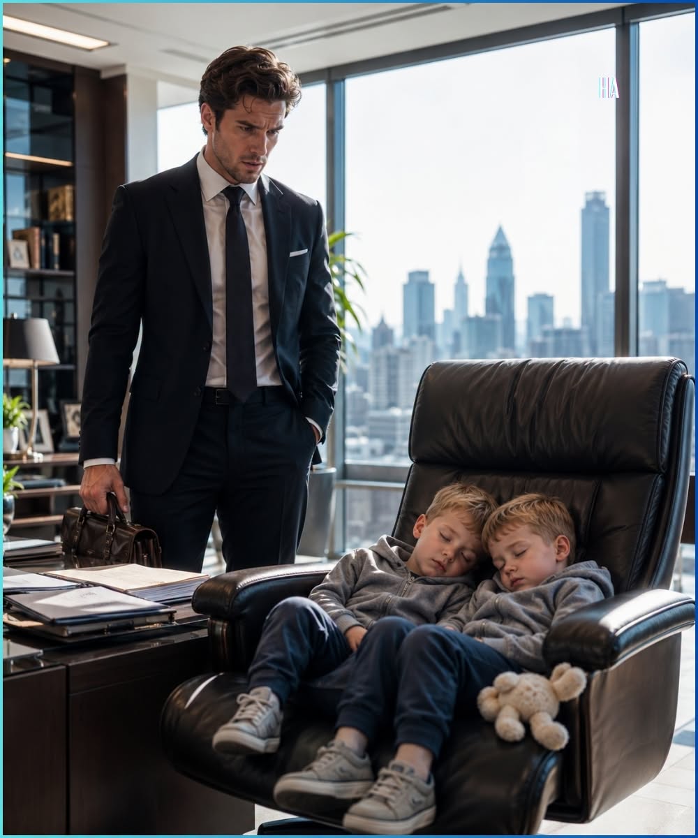 The first thing Silas Thorne noticed when he entered his private suite that Tuesday was not the view of the harbor, not the stack of high-stakes contracts waiting for his signature, and not the receptionist who usually managed his schedule with military precision.