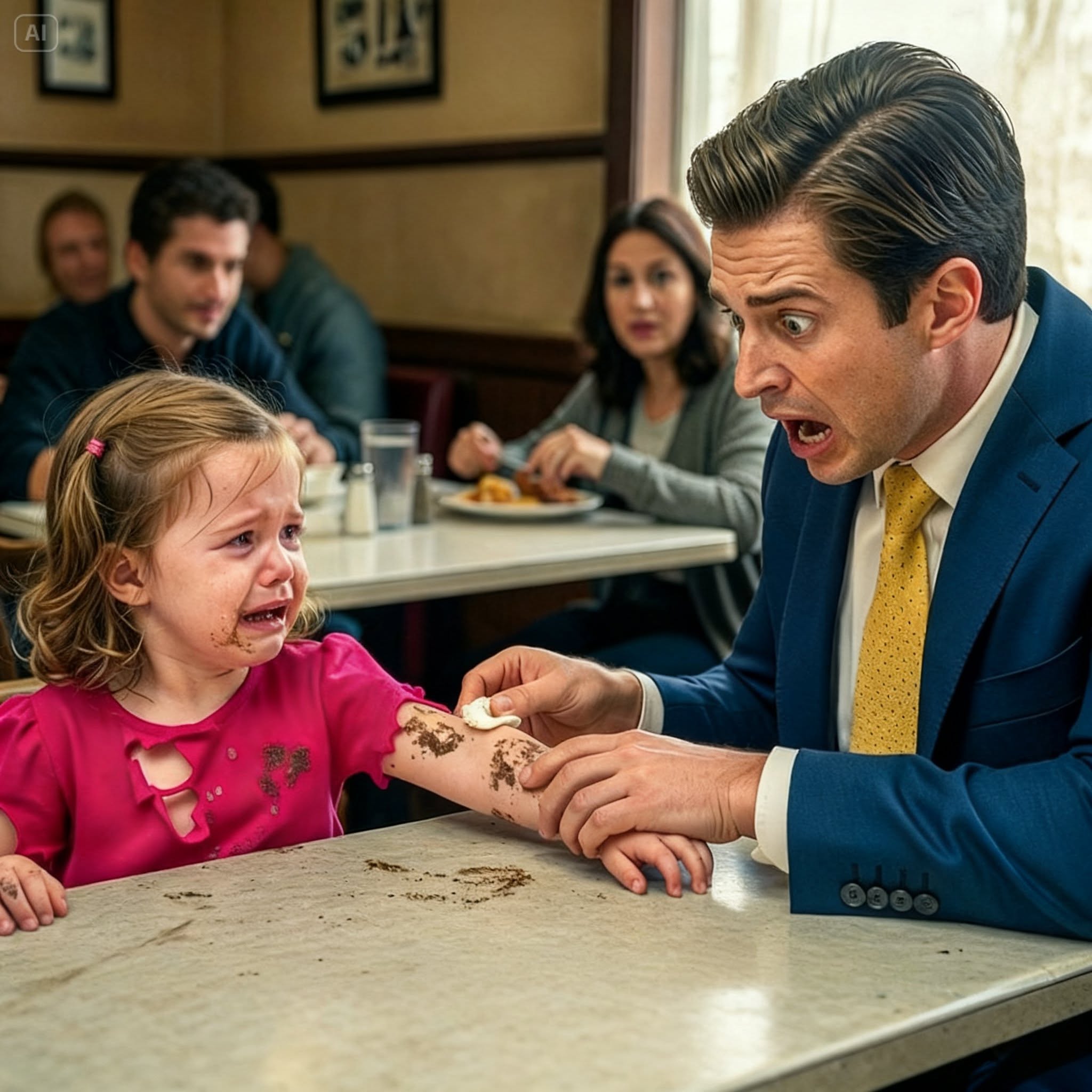 THE SEVEN-YEAR-OLD GIRL BRAVED A BILLIONAIRE’S DINING ROOM WITH THREE DOLLARS AND A PROMISE HER MOTHER SWORE HER TO KEEP, BUT THE PICTURE IN HER TIN BOX REVEALED THE CHILD HE NEVER KNEW EXISTED