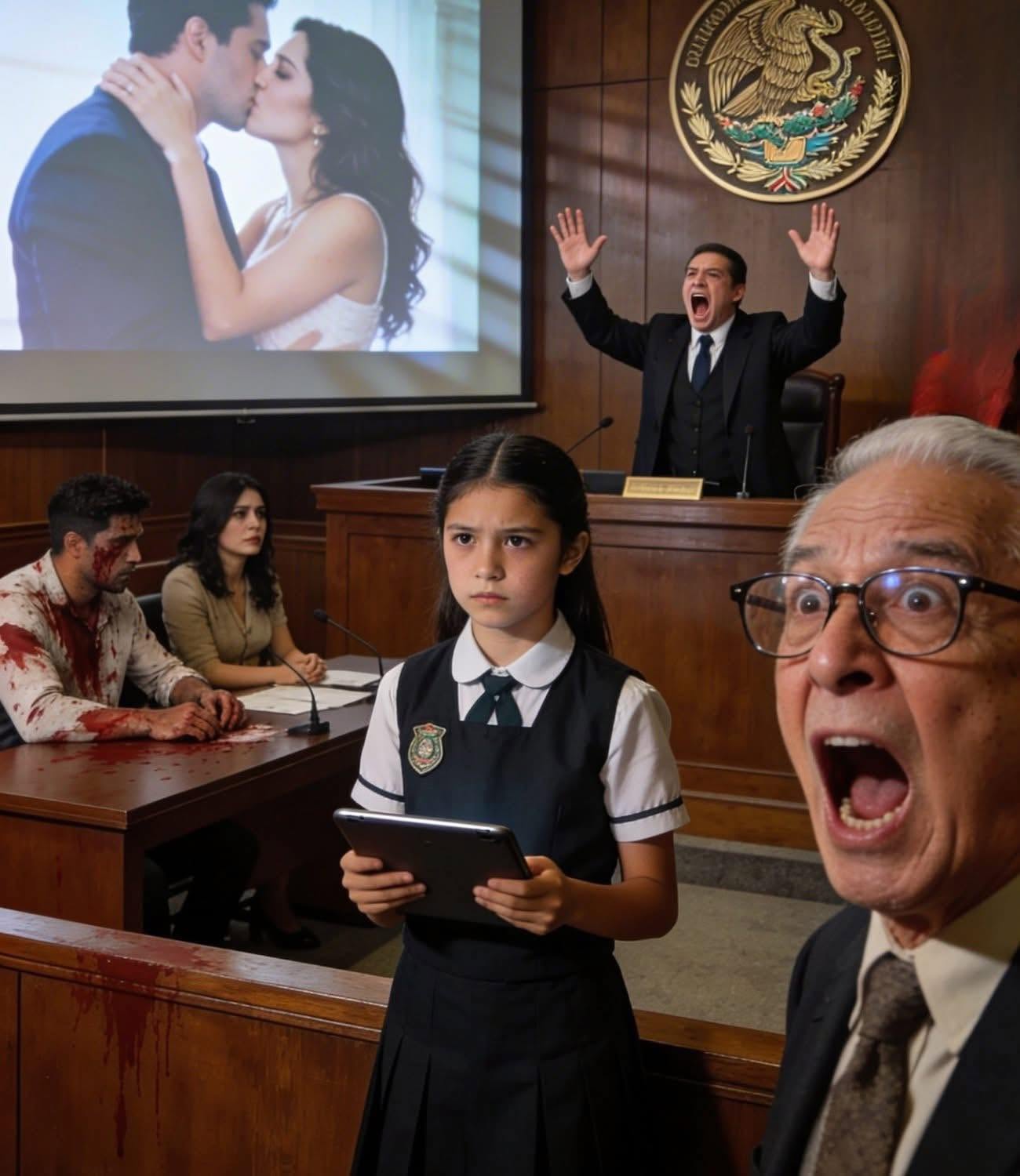 My husband served me divorce papers, and my 11-year-old daughter asked the judge: “Your Honor, is it okay if I show you something Mom hasn't seen?”