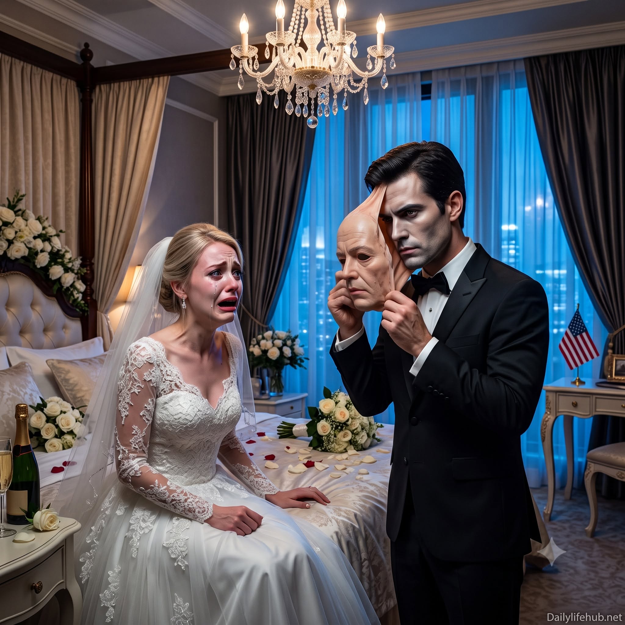 My Family Forced Me to Marry a Billionaire Patriarch to Pay Off Their Debts, but When He Locked the Bedroom Door and Tore Off His Prosthetic Disguise, I Realized I Wasn’t the Prey… They Were.