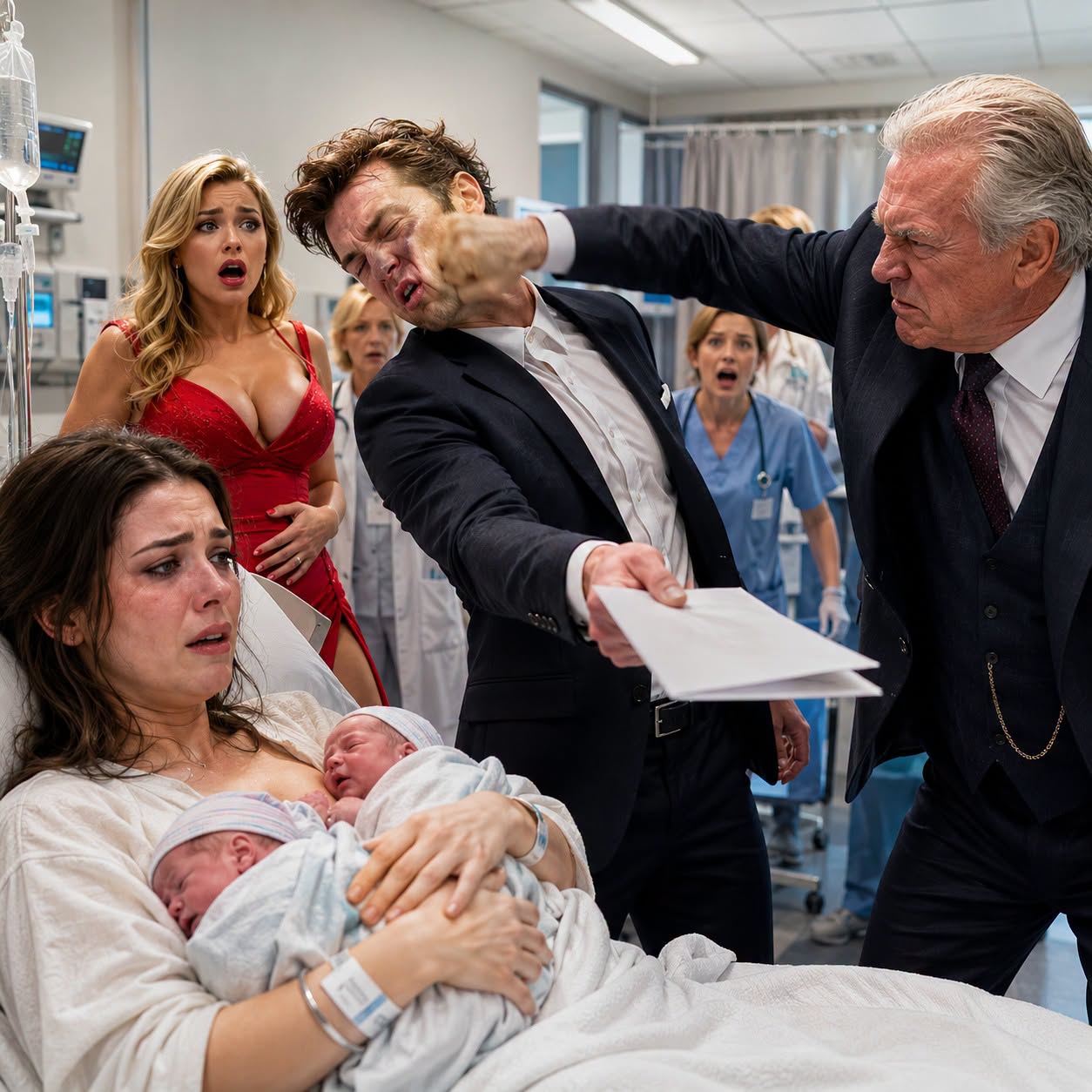 The first sound my premature twins heard outside their incubators was the thud of a legal folder against my knees. The second was my husband stating they were too broken to be worth ruining his future.
