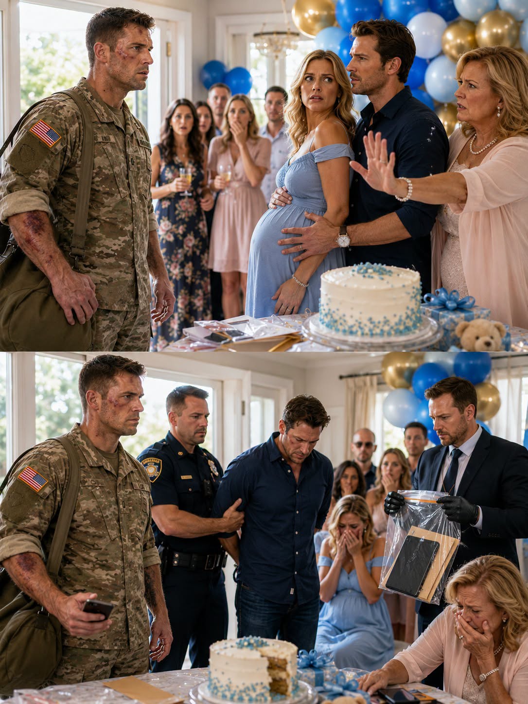 They turned my living room into a nursery celebration for another man’s baby while my deployment gear was still stacked in the garage