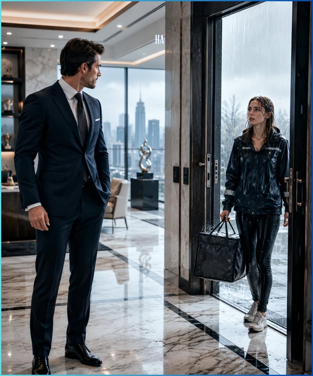 He swore he would marry the first woman who walked through the door, then a soaked delivery girl changed his entire empire