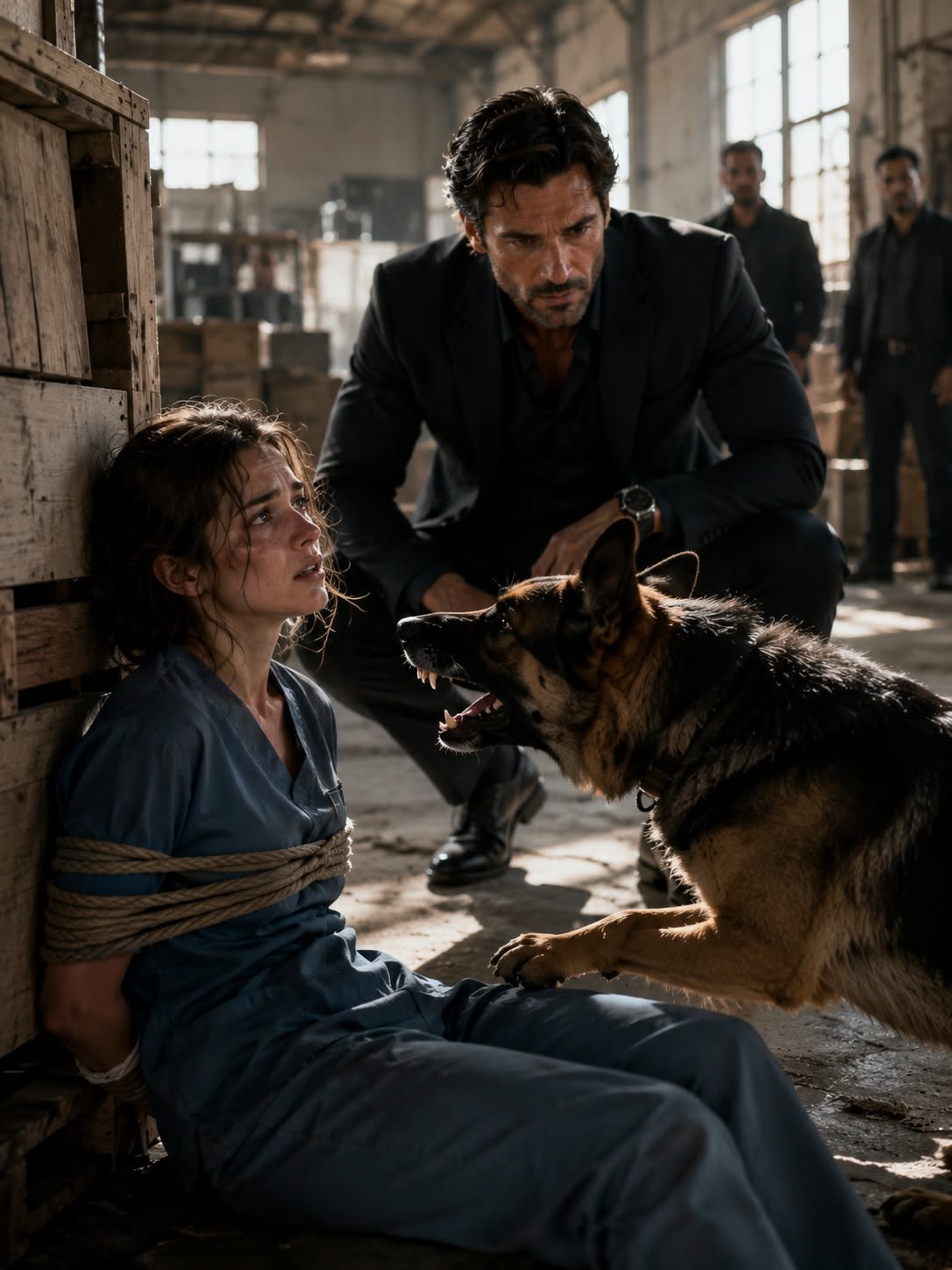 The Mafia Boss Found a Poor Nurse Bound Inside a Warehouse—Then His Dog Did Something That Shocked the Whole City