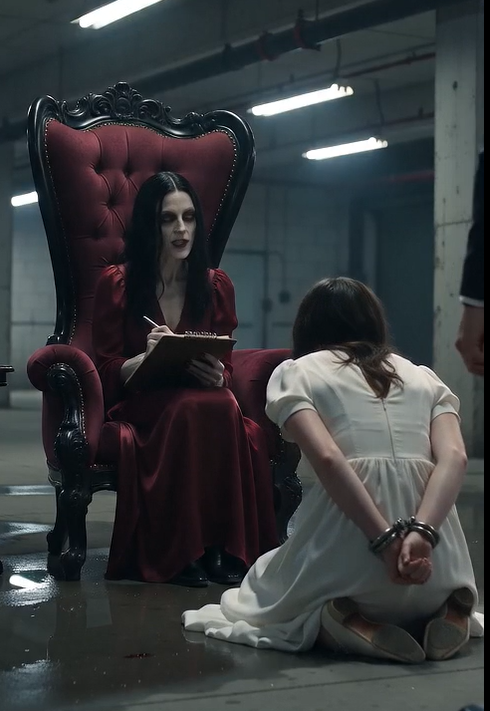The mahogany desk was immaculate, save for the single, heavy   leather-bound journal that sat before Evelyn.